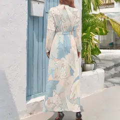 Long Sleeve High Neck Long Dress thumbnail 2