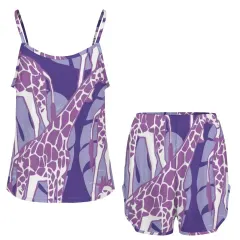 Women's Spaghetti Strap Shorts Pajama Sets thumbnail 3