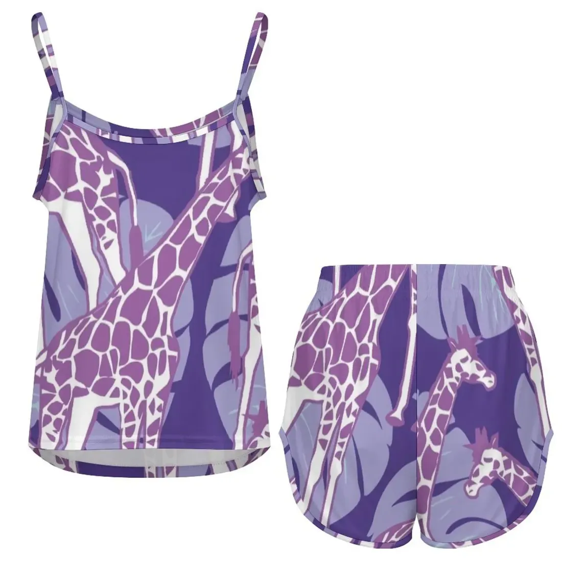 Women's Spaghetti Strap Shorts Pajama Sets — photo 4