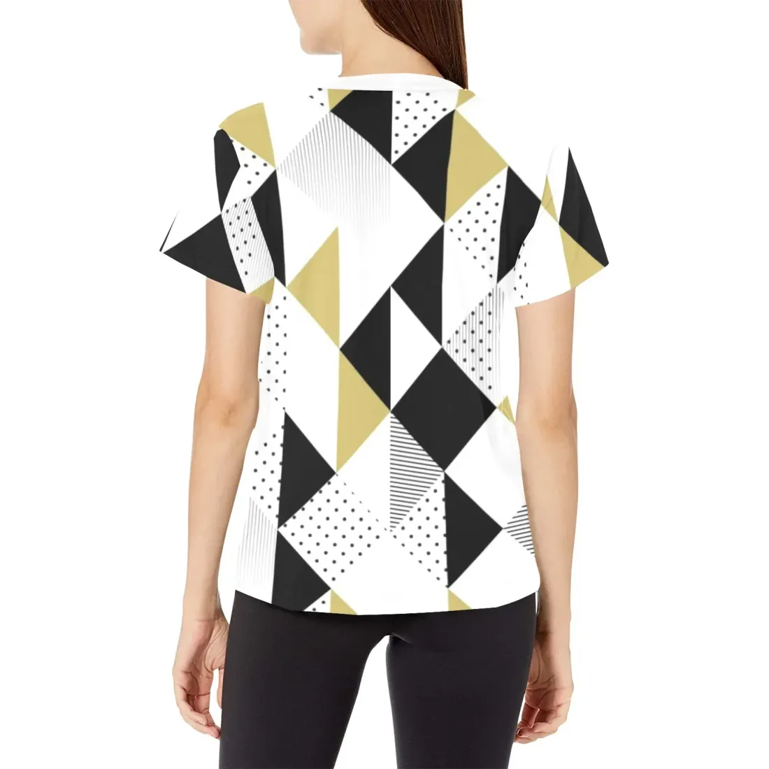 Women's All Over Print Crew Neck T-Shirt(T40-2) — photo 2