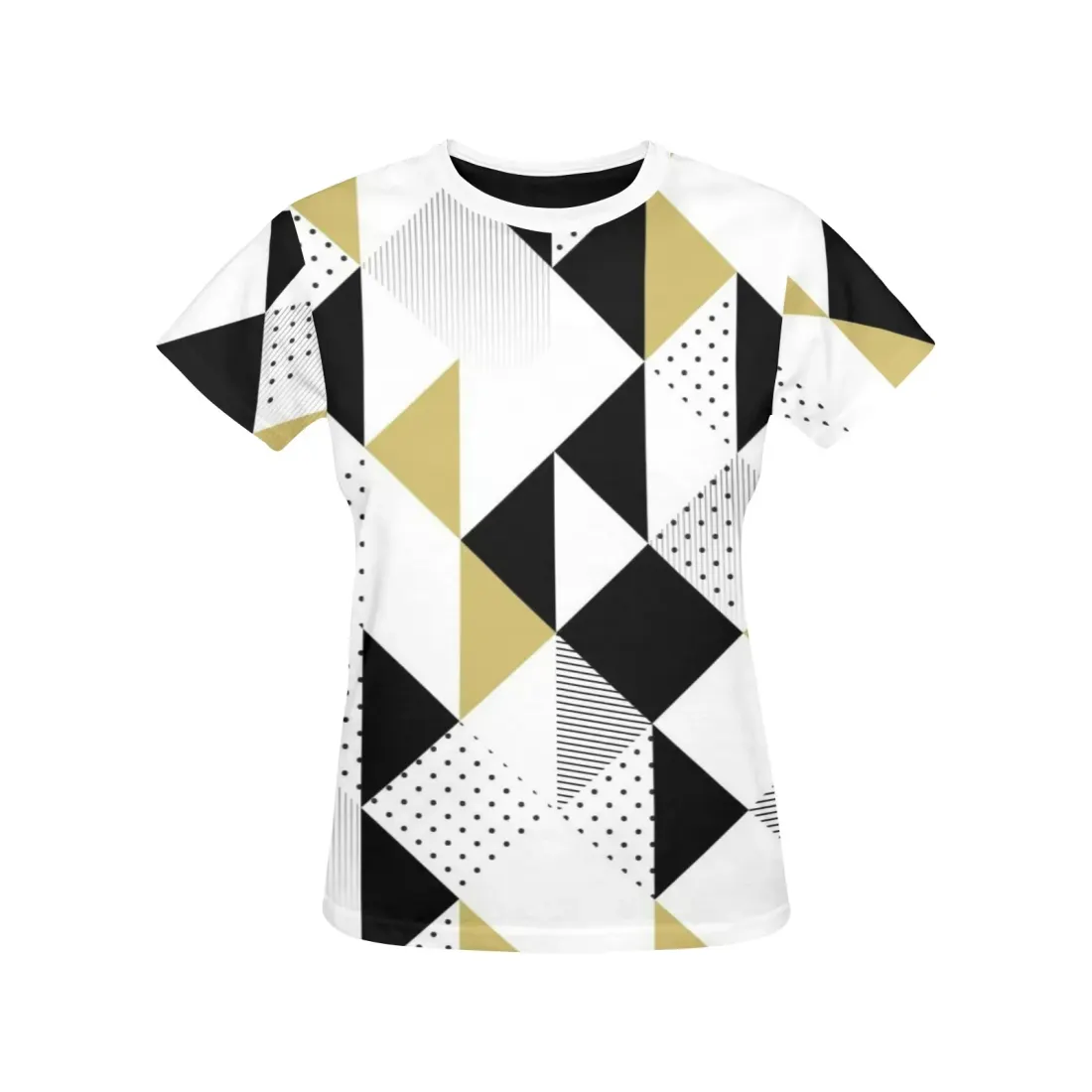 Women's All Over Print Crew Neck T-Shirt(T40-2) — photo 3
