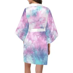 Women's Short Kimono Robe thumbnail 2