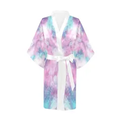 Women's Short Kimono Robe thumbnail 3