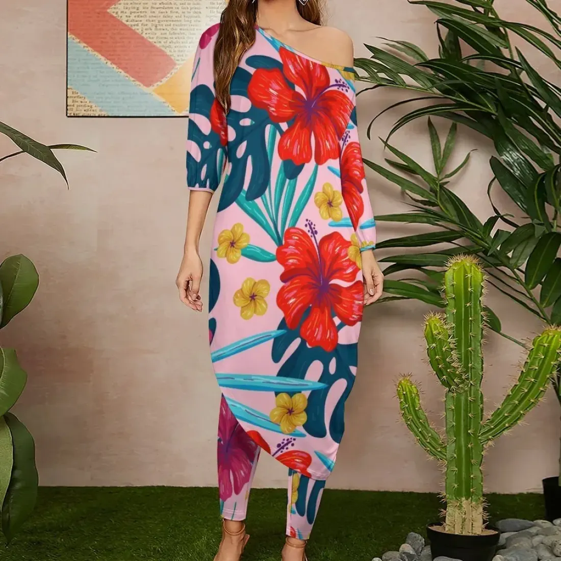 Women's Off Shoulder Two-piece Set
