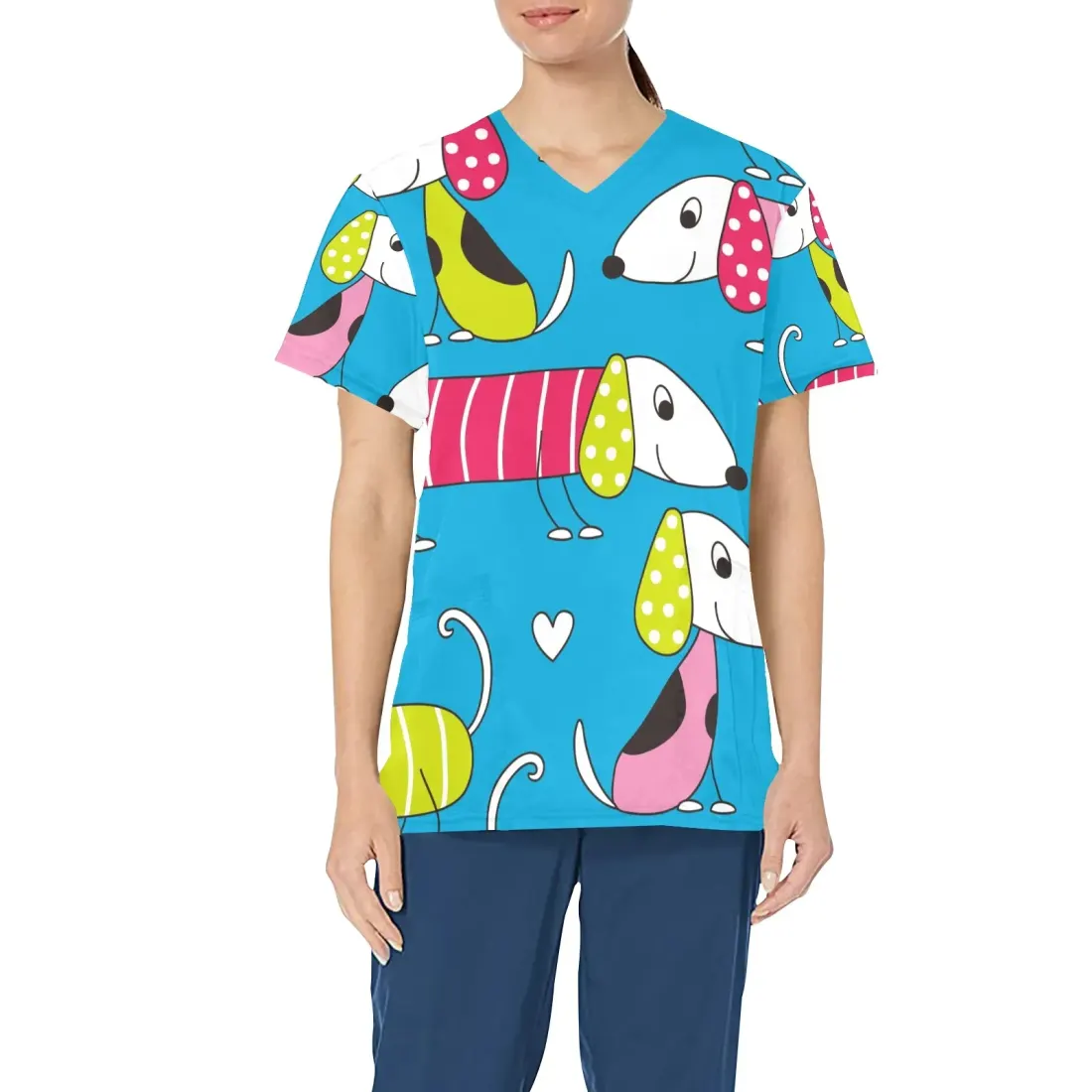 Women's All Over Print Scrub — photo 2