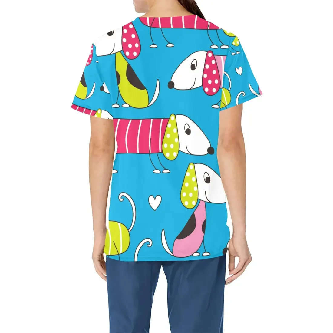 Women's All Over Print Scrub — photo 3