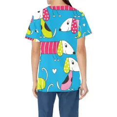 Women's All Over Print Scrub thumbnail 3