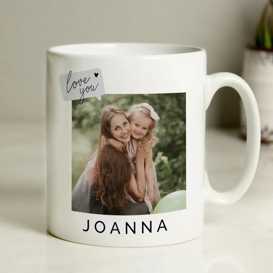 Personalised Photo Upload Ceramic Mug, Custom Text Love You Snapshot Coffee Cup — photo 6
