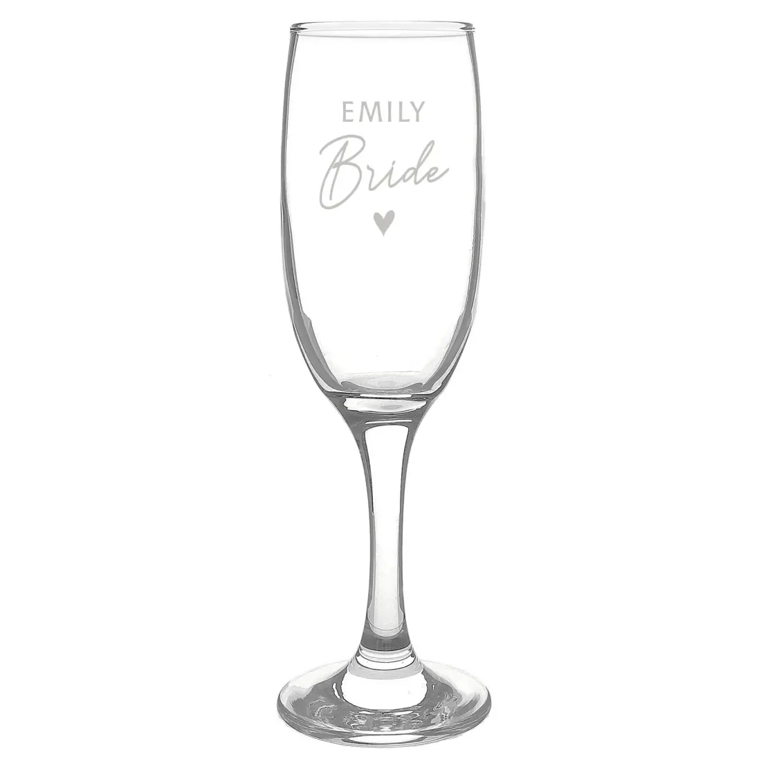 Personalised Bride Champagne Flute, Engraved Wedding Glass, Bridal Shower Keepsake, Wedding Toast Accessory — photo 5