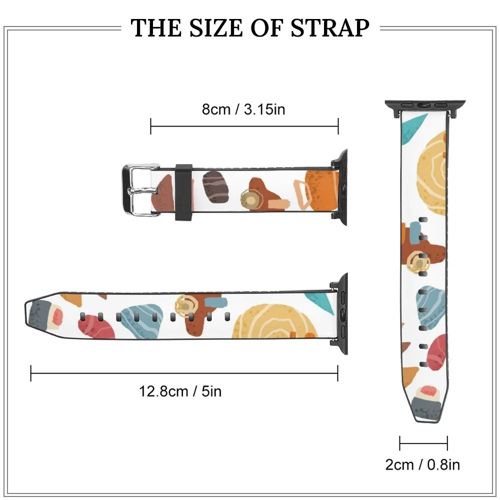 42mm Leather Apple Watch Band (Forward Design) size chart