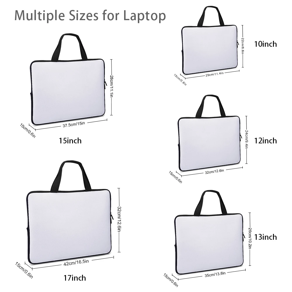Laptop Bag(Multiple Sizes) size chart