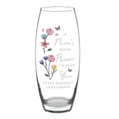 Custom I’d Pick You Bullet Vase, Personalised Floral Glass Vase Gift for Grandma or Mom thumbnail 5