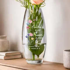 Custom I’d Pick You Bullet Vase, Personalised Floral Glass Vase Gift for Grandma or Mom thumbnail 6