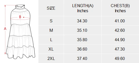 Halter pleated sleeveless casual dresses, personalized for women size chart
