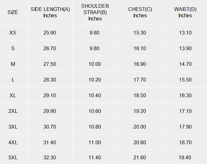 Spaghetti Strap Dress With Pockets for Women, Personalized size chart