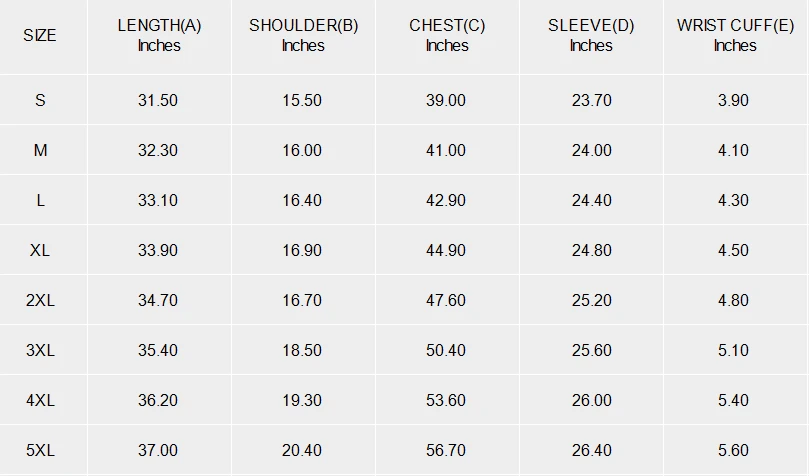 Personalized High Neck Shirt with Irregular Hem for Women size chart