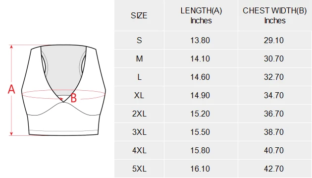 Personalized Tank Tops: Deep V-Neck Racerback Cutout Crop Top size chart