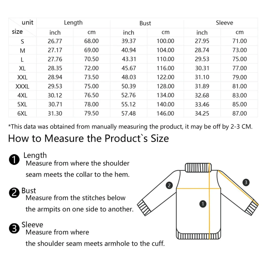 Full Zip Fleece Jacket for Women, Personalized With Your Design size chart