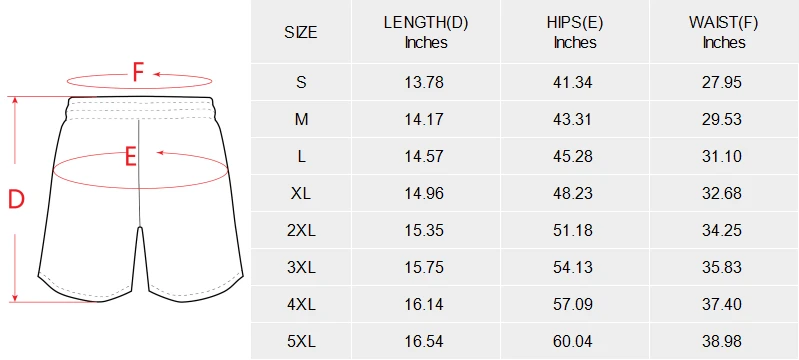Personalized Pajama Shorts for Women, Made With Your Design size chart