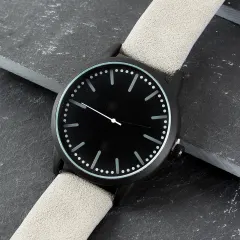Personalized Engraved Matt Black Rose Gold Watch, Stainless Steel Case, Gift for Him thumbnail 5