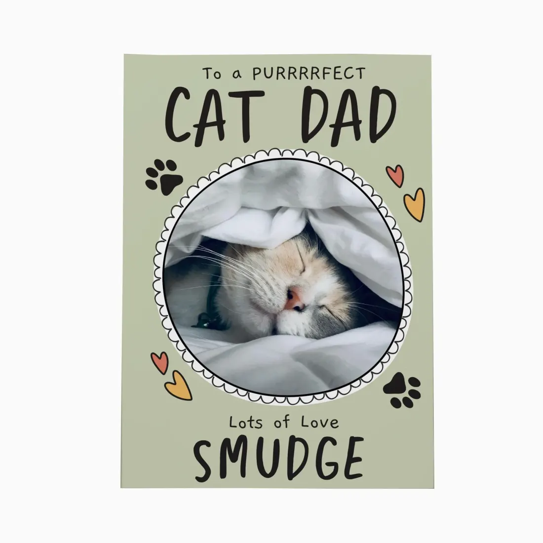 Personalised Photo Card, Custom Pet Family, Cat Dad Gift, Father’s Day (Photo Upload) — photo 5