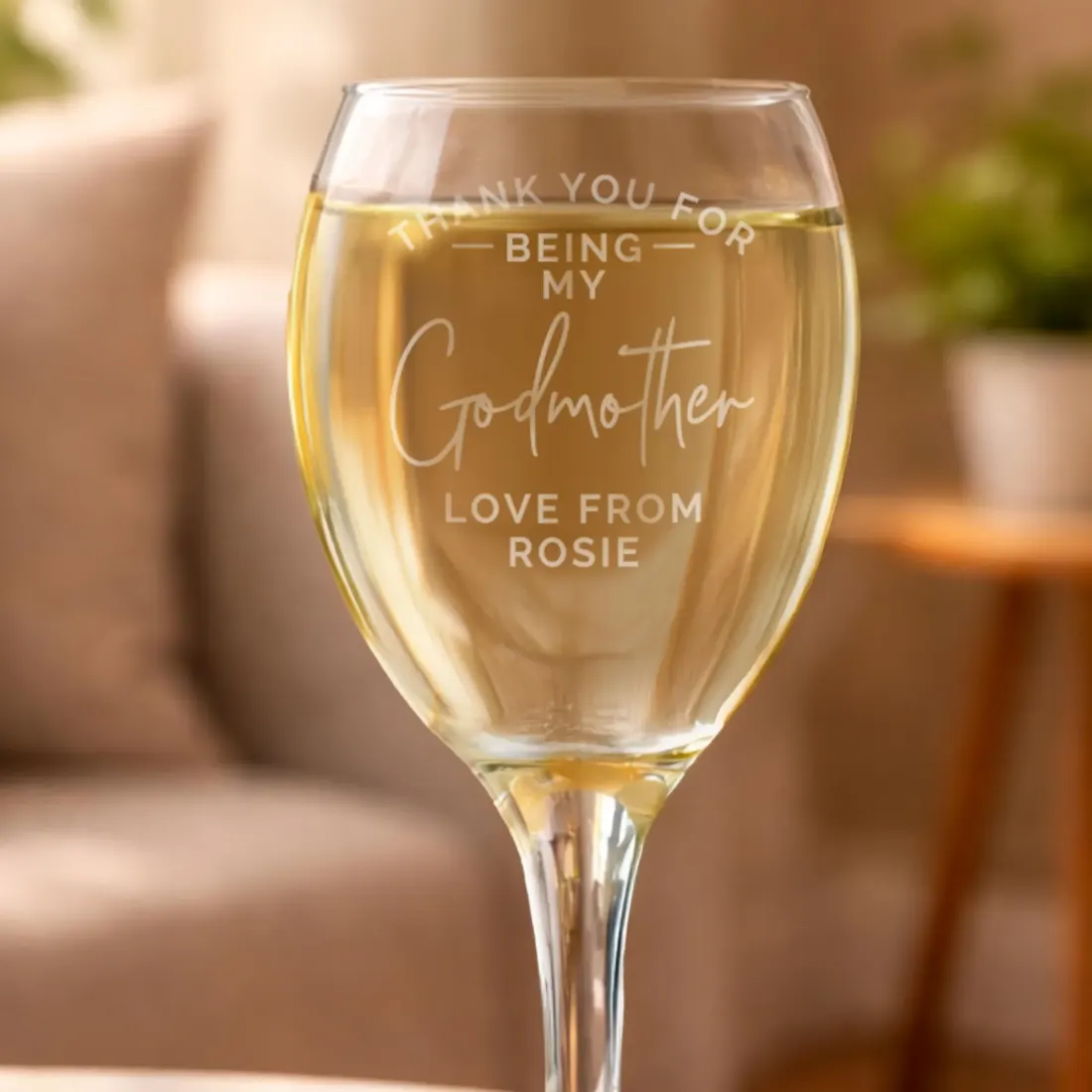 Personalised Engraved Wine Glass, Thank You Keepsake, Gift Box Included — photo 4