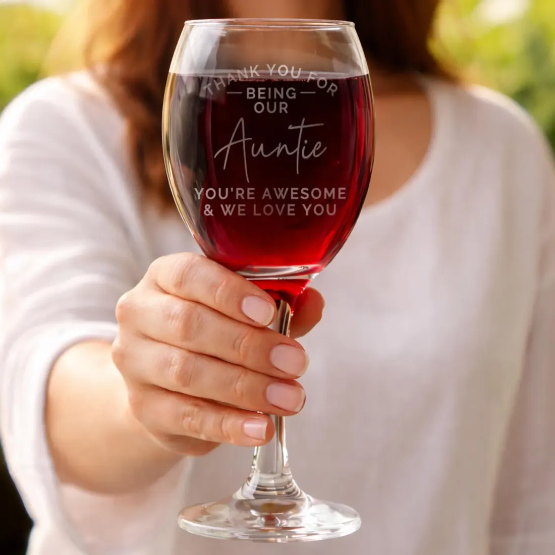 Personalised Engraved Wine Glass, Thank You Keepsake, Gift Box Included — photo 5
