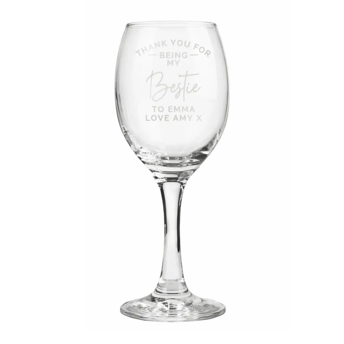 Personalised Engraved Wine Glass, Thank You Keepsake, Gift Box Included — photo 6