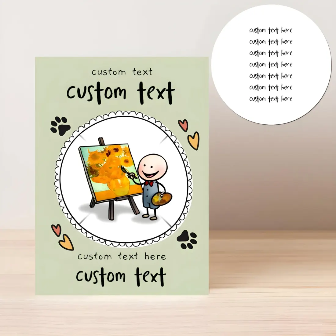 Personalised Photo Card, Custom Pet Family, Dog Dad Gift, Father’s Day (Photo Upload) — photo 2