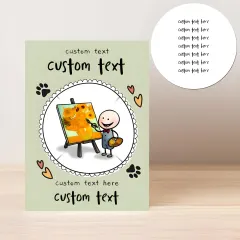 Personalised Photo Card, Custom Pet Family, Dog Dad Gift, Father’s Day (Photo Upload) thumbnail 2