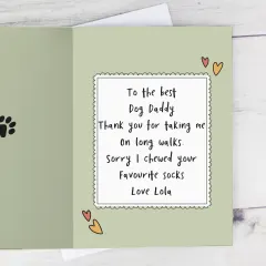 Personalised Photo Card, Custom Pet Family, Dog Dad Gift, Father’s Day (Photo Upload) thumbnail 3