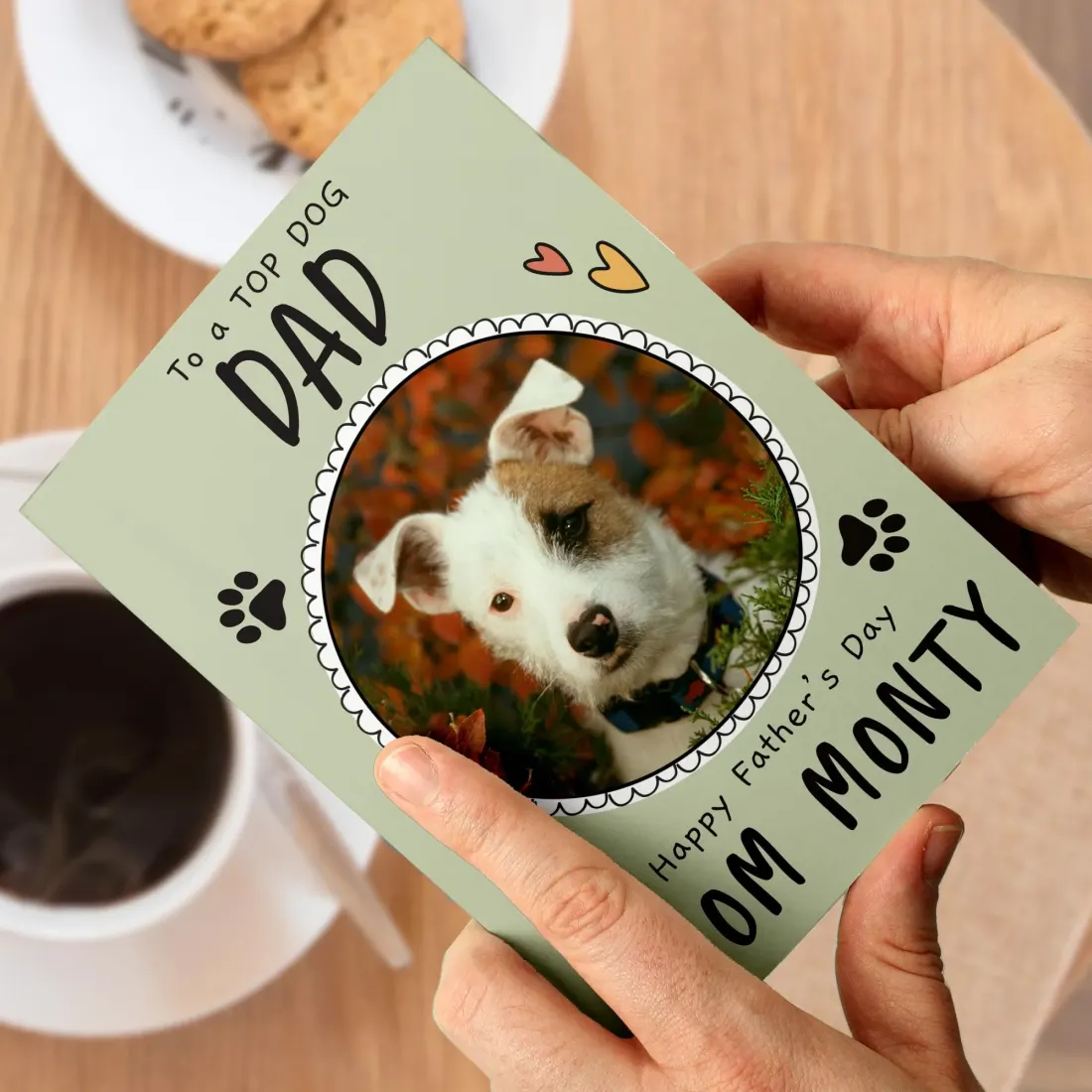 Personalised Photo Card, Custom Pet Family, Dog Dad Gift, Father’s Day (Photo Upload) — photo 5