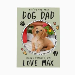 Personalised Photo Card, Custom Pet Family, Dog Dad Gift, Father’s Day (Photo Upload) thumbnail 6