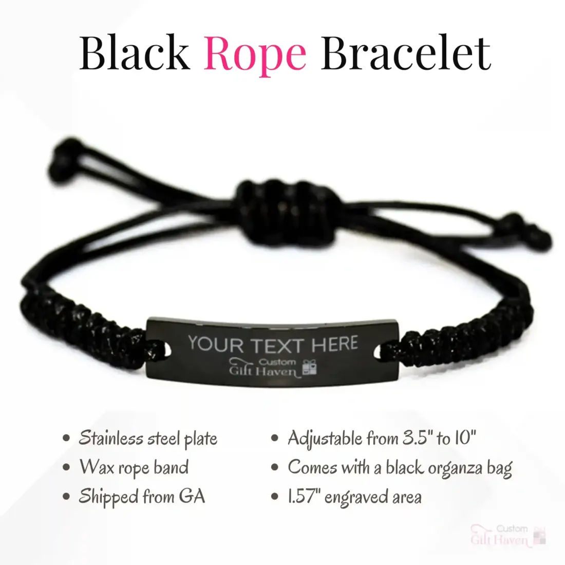 One Day at a Time Engraved Sobriety Date Bracelet: Personalized Recovery necklace for men — photo 4