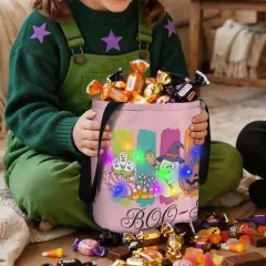 Multicolor LED Candy Bag, Custom Light Up Halloween Bucket for Trick-or-Treat thumbnail 3