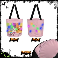 Multicolor LED Candy Bag, Custom Light Up Halloween Bucket for Trick-or-Treat thumbnail 4