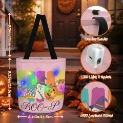Multicolor LED Candy Bag, Custom Light Up Halloween Bucket for Trick-or-Treat thumbnail 5
