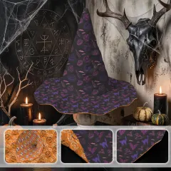 Custom Quilted Witch Hat for Halloween, Your Design Printed Inside and Out thumbnail 3