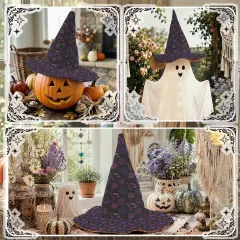 Custom Quilted Witch Hat for Halloween, Your Design Printed Inside and Out thumbnail 4