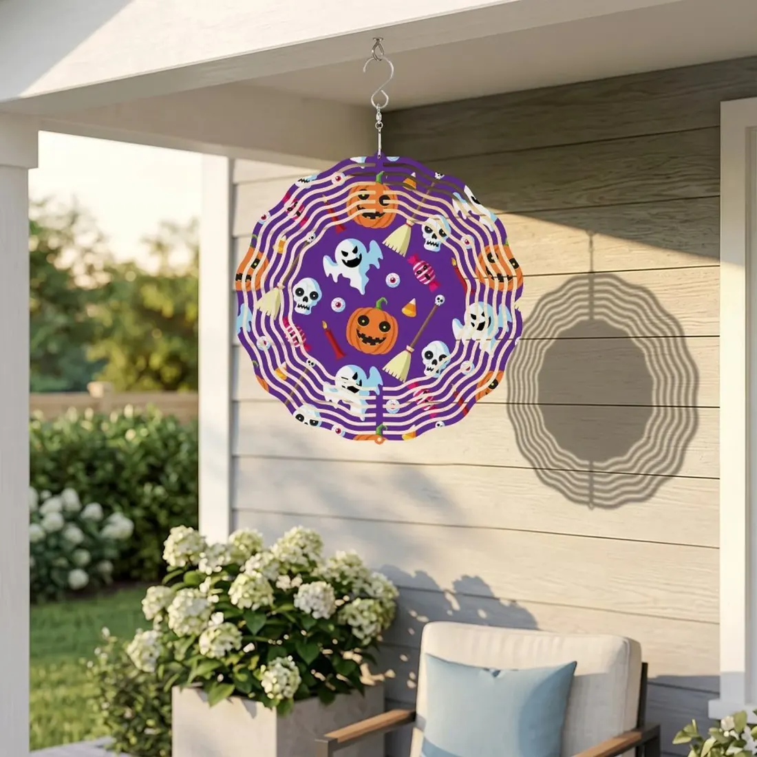 Custom Metal Wind Spinner with Your Photo or Design for Porch and Garden — photo 3