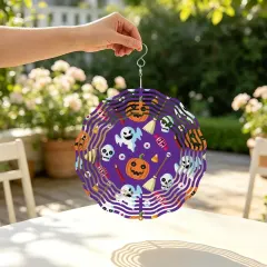 Custom Metal Wind Spinner with Your Photo or Design for Porch and Garden thumbnail 4