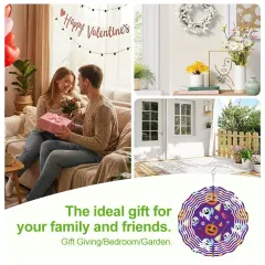 Custom Metal Wind Spinner with Your Photo or Design for Porch and Garden thumbnail 8
