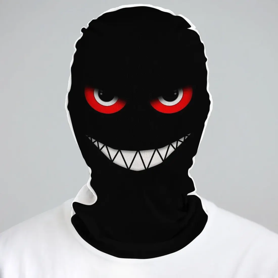 Custom Full Face Mask with Your Design, Breathable Mesh for Halloween and Rides — photo 2