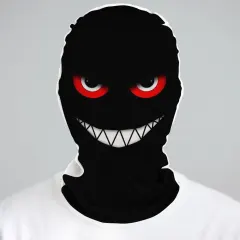 Custom Full Face Mask with Your Design, Breathable Mesh for Halloween and Rides thumbnail 2