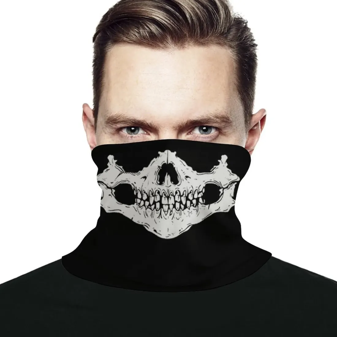 Custom Multifunctional Bandana with Drawstring, Your Design Printed All Over