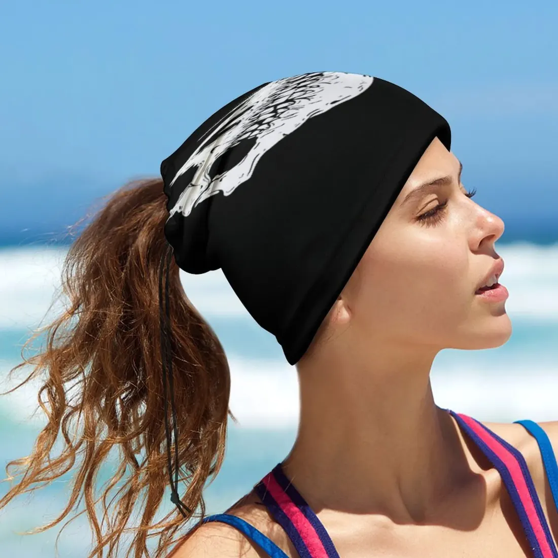 Custom Multifunctional Bandana with Drawstring, Your Design Printed All Over — photo 2