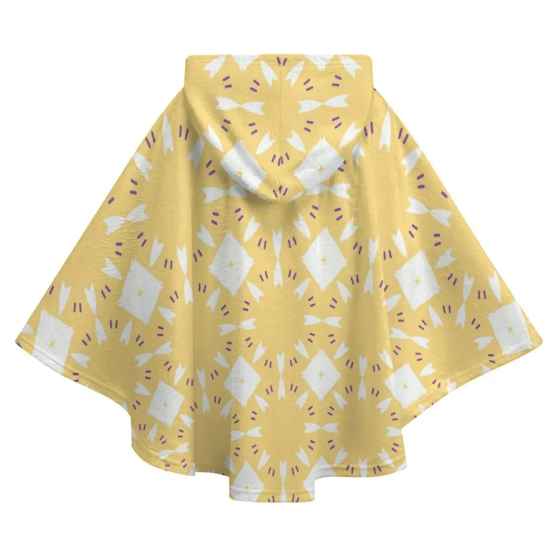 Custom Kids Hooded Cape in Soft Fleece with Pockets, Your Design All Over — photo 3