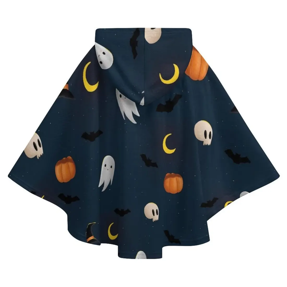 Custom Youth Hooded Cape with Pockets, Soft Fleece Wrap for Older Kids — photo 3