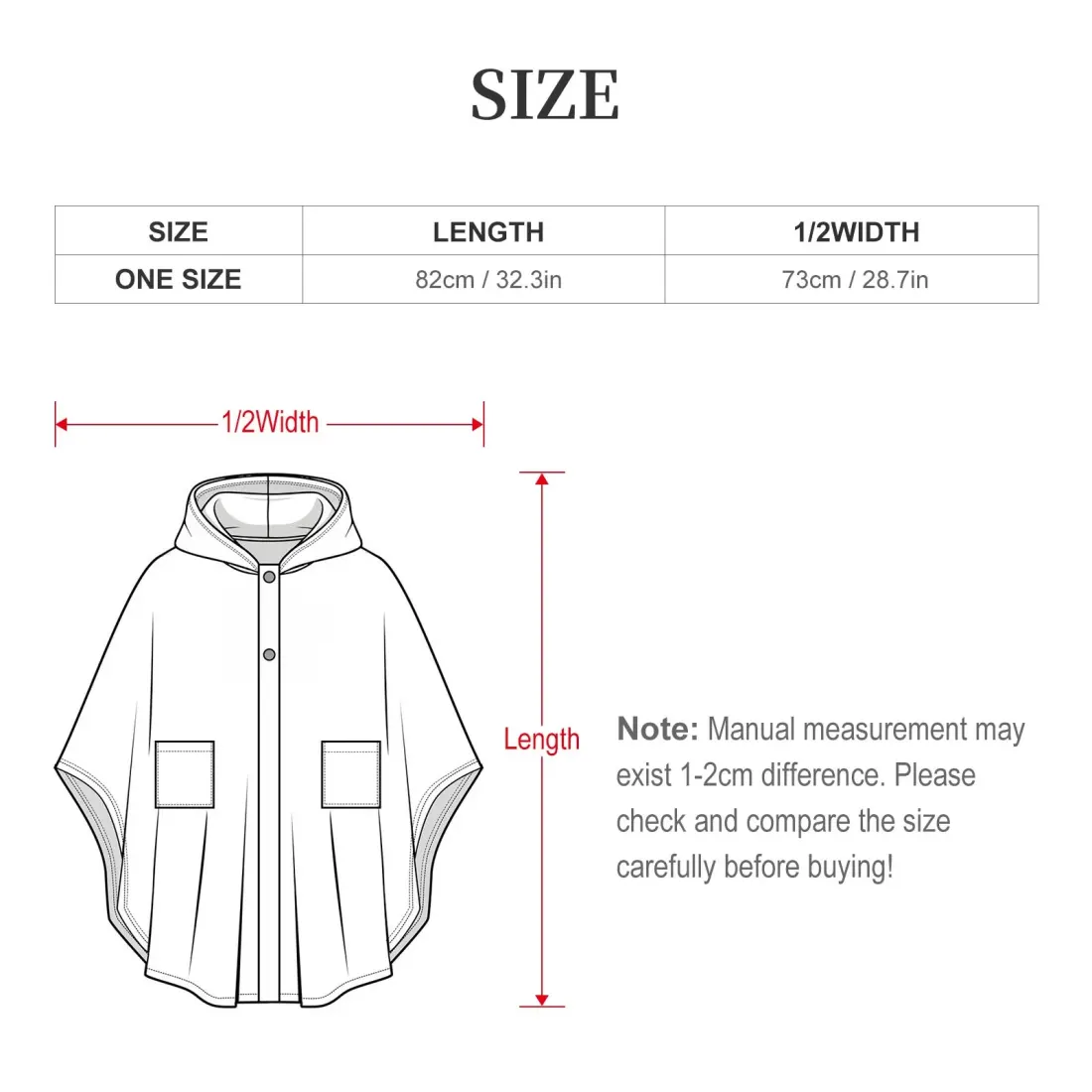 Custom Youth Hooded Cape with Pockets, Soft Fleece Wrap for Older Kids — photo 5