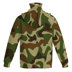 Custom Hoodie with Mask for Men, All Over Print with Built-In Neck Warmer thumbnail 2